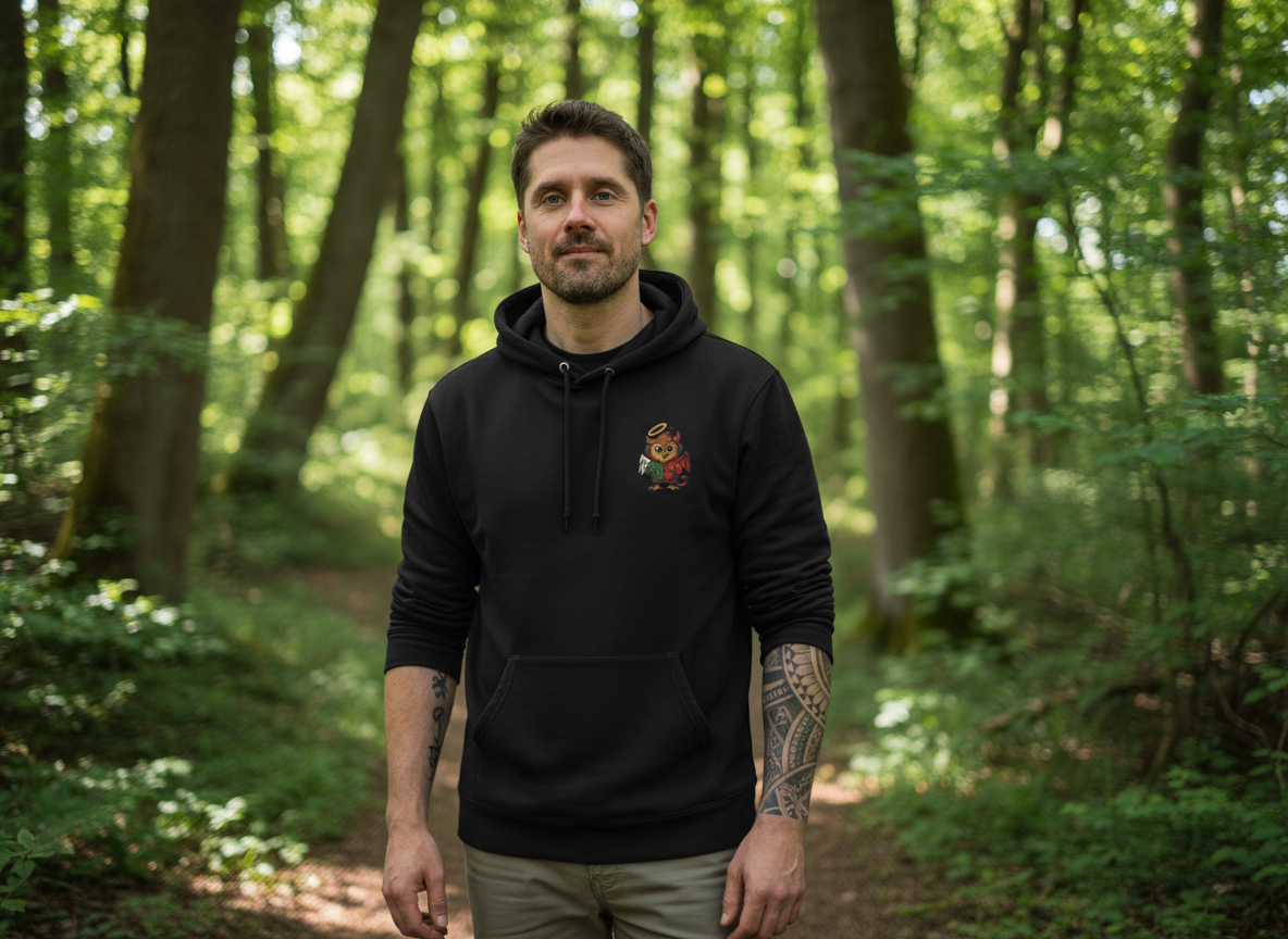 COSYRUFF ECO HOODIE — “RUFFY” EMBROIDERED EDITION